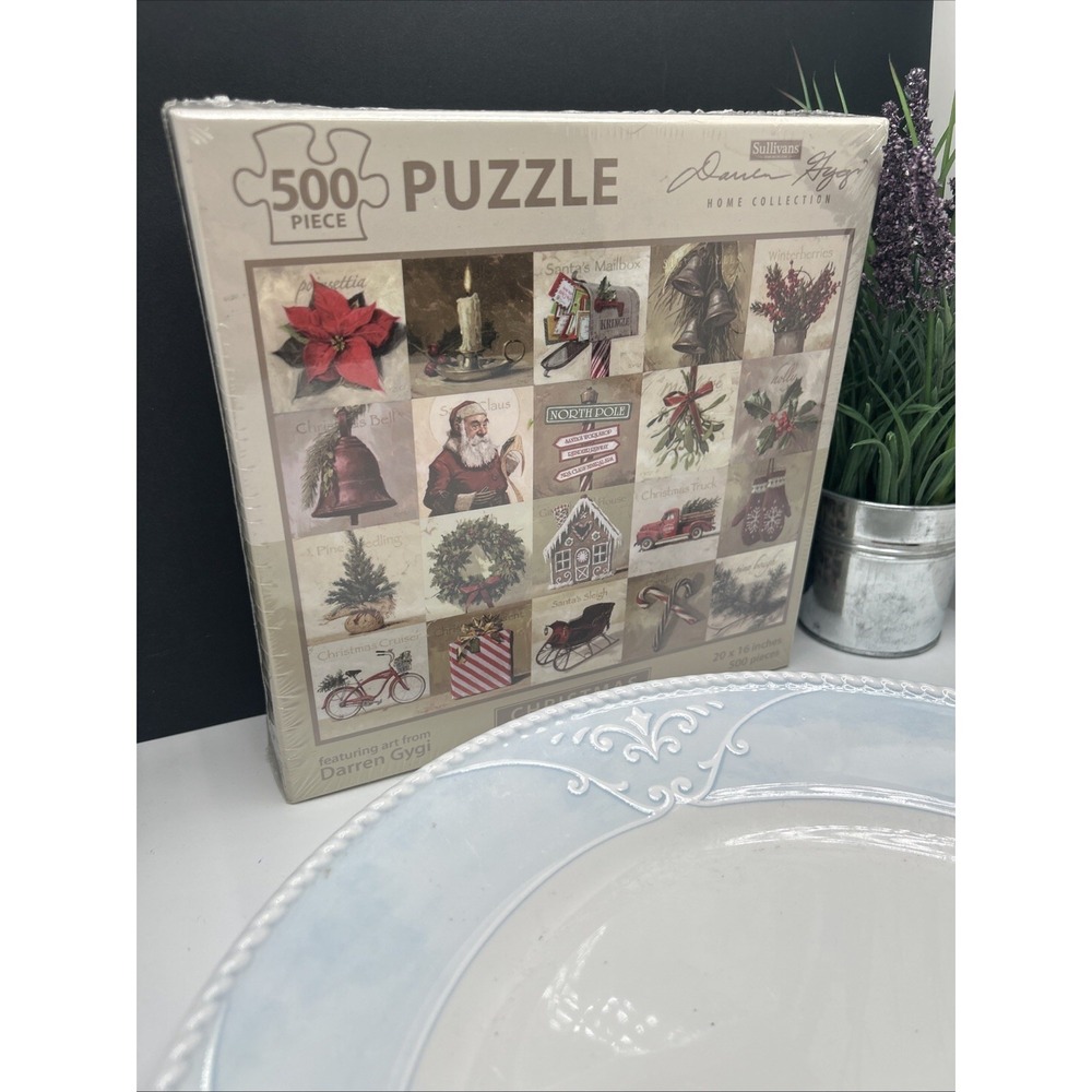 Darren Gygi Christmas 500-Piece Puzzle 20"x16" Sullivans Home Collection Art New